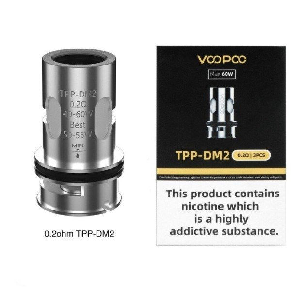 VOOPOO COIL TPP PER DRAG PRO DM2 0.20 OHM 3PZ
