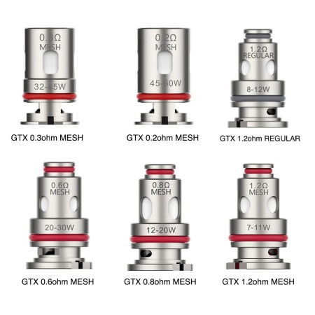 VAPORESSO COIL GTX 1PZ
 Ohm-0.15 OHM