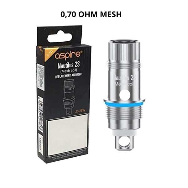 ASPIRE COIL NAUTILUS 0,70 MESH OHM 5PZ