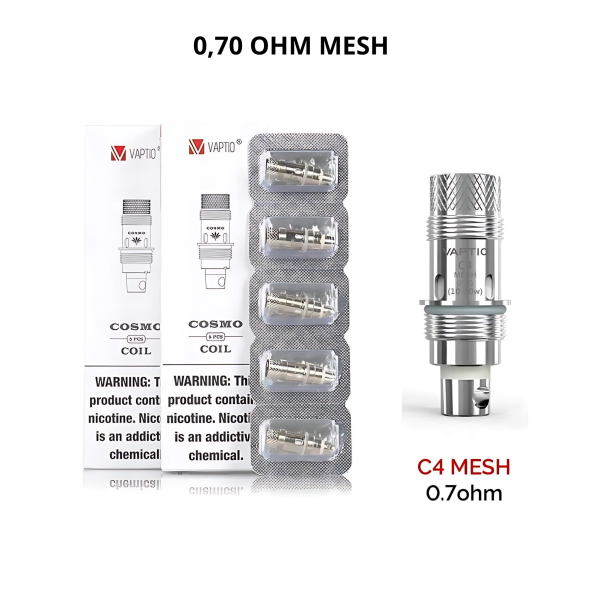 Vaptio Coil Cosmo 0.70 mesh 5pz