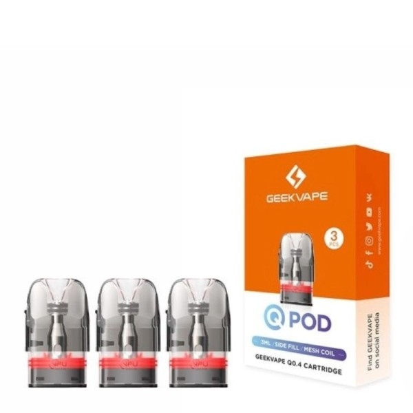 Geekvape Pod Q Series Side Fill 3ml 0.40 Ohm (3 pezzi)