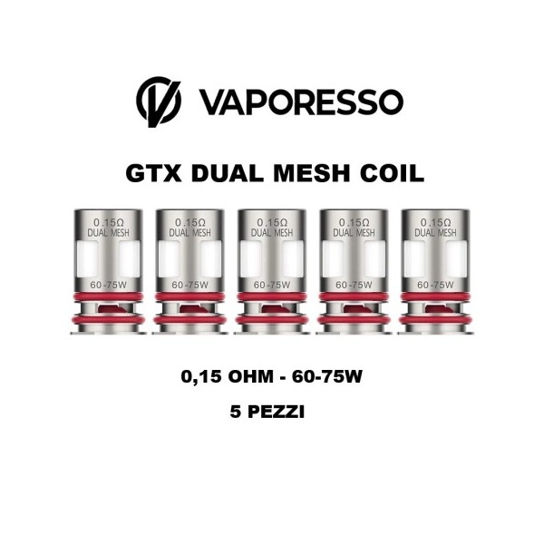 Coil GTX Dual Mesh 0.15 Ohm 5PZ