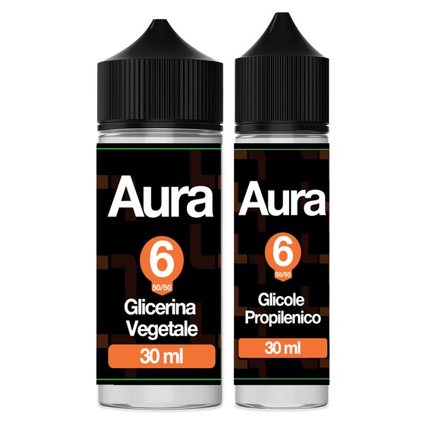 Kit Arancione 6 Base 30VG 30PG Aura 50/50 60ml