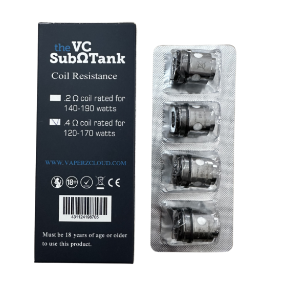 Coil VC Sub Ohm Tank 0.4 Ohm (120-170w) Vaperz Cloud 5 pezzi